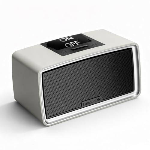 Lamborsafe One-Button Simple Music Player for Seniors & Elderly | MP3 Music Player Device with 32GB TF Card for Dementia Patients, Gift for Alzheimer’s, Visually & Mobility-Impaired, Gray