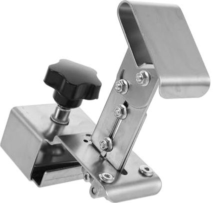 Klavierpedalverlängerung für Junge Mädchen, Verstellbare Metall Höhenhilfe | Dreifach Design mit Stabilen Stützelementen, Rutschfeste Basis und Gepolsterte Auflage, Silber
