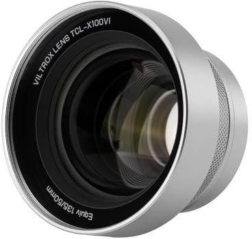 VILTROX TCL-X100VI Téléobjectif de conversion pour appareil photo Fujifilm X100 Series Téléobjectif 1,4x (argent)