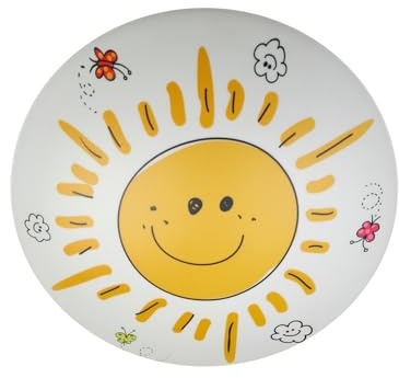 Fröhliche LED Deckenschale SUNNY Deckenleuchte (Ø 35cm) dimmbar bringt gute Laune ins Kinderzimmer!