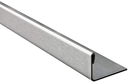 20x L-Profil Edelstahlschiene Fliesenprofil Fliesenschiene Edelstahl V2A L250cm 12mm gebürstet