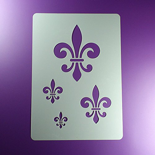 Schablone Fleur de Lis Ornament 4 Größen - BO43