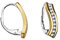 SOFIA MILANI - Damen Ohrringe 925 Silber - Creolen Bicolor Gold - 20537