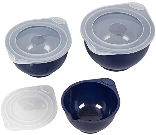Wilton Marineblaues Schüsselset mit Deckel, 6-teilig