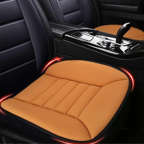 MYFAMIREA Autositzkissen, Komfort-Sitzschutz für Auto, Fahrer, Büro, Stuhl, Zuhause, Memory-Schaum-Sitzkissen mit Rutschfester Unterseite (Orange)
