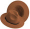 Fedora-Hüte mit breiter Krempe für Damen und Herren, klassischer Filz-Panama-Hut, zweifarbiger Kleid mit Gürtelschnalle, khaki, Medium