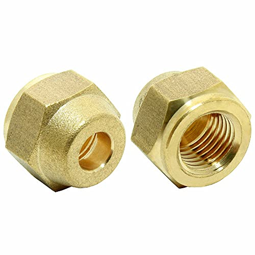 Bördelüberwurfmutter 1/4 Zoll SAE für Kältemittelleitung 1/4 von z.B. R32/R410a/R134a/R1234yf Klimaanlagen