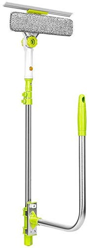 Squeepes Ventana ScreeGee con scrubber AjustableLetelescopic Window Limpieza Cepillo de limpieza de vidrio para lavar ventana Herramientas de limpieza de hogar Artículos de uso doméstico