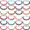 24 Stück VSCO Armbänder für Teen Mädchen Freundschaftsarmbänder Gewebtes Geflochtenes Armband für Frauen und Männer Boho Verstellbares Ethnisches Tribal Armband Seil String Armbänder, M, Baumwolle,