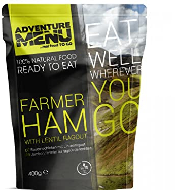 Adventure Menu - Bauernschinken mit Linsenragout | 400 g | Gourment Mahlzeit für unterwegs & daheim