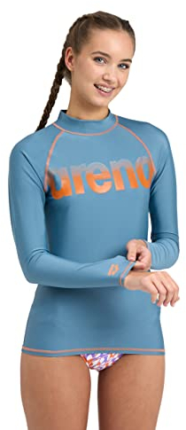 ARENA Maglia a Maniche Lunghe da Donna Rash Graphic con Protezione UV