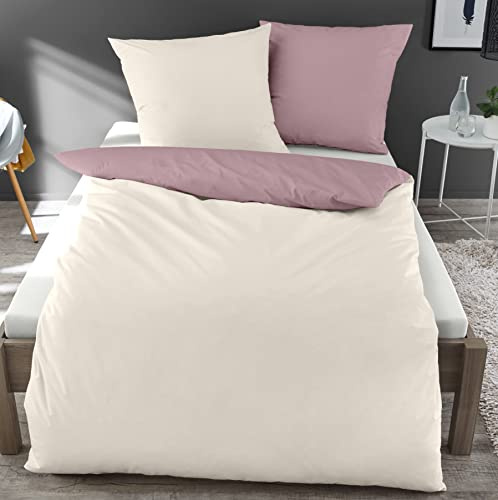 Dormisette Bettwäsche 135x200 Mako-Satin Made in Germany mit Reißverschluss***