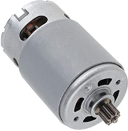 ChgImposs Motor de corriente continua RS550 9 dientes 21V 19500RPM Micro motor para taladro eléctrico/destornillador eléctrico