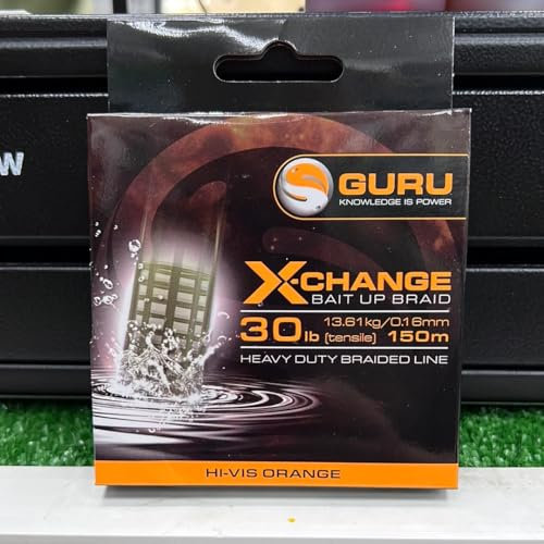 Korda Guru X-Change Ködergeflecht, 13,6 kg, hochsichtbar, Orange, 150 m, GSPB