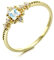 Epinki Ring Gelbgold 585 14K, Ewigkeitsring Memoirering Solitärring mit Mondstein, Rechteckschliff, Au585 Gold Partnerringe Hochzeitsring Freundschaftsringe Zirkonia für Damen, Gold, Gr.47