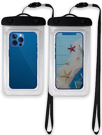 Custodia Subacquea Smartphone IPX8 [2 Pezzi], Custodia Subacquea per iPhone 13 12 11 PRO Max Mini, XR XS X SE 8 7 6, Samsung S22/S21/S20, Huawei Xiaomi Fino a 7.0