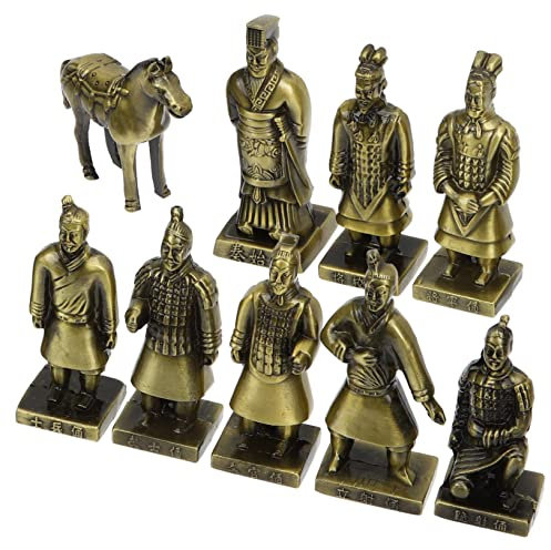 Abaodam 1 Jeu Statue De Soldats Chinois Miniature en Terre Cuite Anciennes Statues De Objets De Collection De en Terre Cuite Chine Alliage Voyage Petit Métal