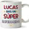 MUGFFINS Tazas Personalizadas para ENFERMERO hombre - En Español - Eres Súper - 11 oz / 330 ml - Regalo Personalizable original y divertido