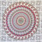 MOMOMUS Wandteppich Mandala - Stoff, Bunt, Orientalische Design- Ideal als Wandtuch Mandala, Wandbehang und Wandteppich Boho- Weiß-Braun, 210x230 cm