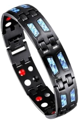 Noruion Far-Infrarot-Ionen-Armband, Ionen Armbänder, Ionen Armband, Noruion Far Infrared Ionizer Wristband, Magnetarmband Magnetbänder Für Herren Herrenarmband, Magnetarmband Magnetbänder (1Pc)