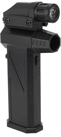 Elektrischer Luftzerstäuber, Jet-Ventilator, m ini-Gebläse, 300.000 U/min, Power-Turbo-Jet-Gebläse mit Abnehmbarer Taschenlampe, Wiederaufladbarer, Kabelloser Jet-Trockengebläse