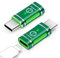 Seminer Adaptateur USB C vers Lightning (2 Pack), Adaptateur Lightning Femelle vers USB Type C Compatible avec iPhone 15 Series iPad Pro Macbook Galaxy Note S9 S23 Ultra, Pas pour Audio/OTG (Vert)