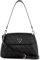 GUESS Sora Girlfriend Flap Shoulder Bag Coal Logo