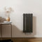 EMKE Radiateur Compact, 600x300 mm, Radiateur Vertical, Étroit et Haut pour Salle de Bain, Radiateur Mural à Panneau Plat, Connexion Centrale, Design Élégant, 233 Watts, Noir