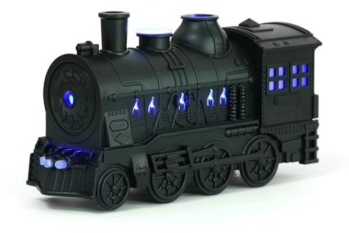 Zugdiffusor 300ml - Aromatherapie Kühlnebel Luftbefeuchter mit Fernbedienung, 2 Beleuchtungsmodi, Wassermangelschutz