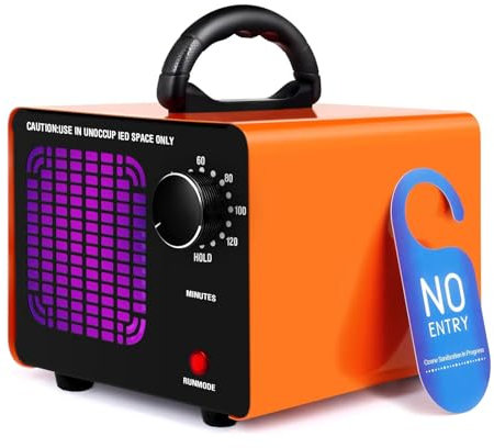 Generador de ozono 60.000 mg/h, máquina de ozono para quitar olores de ozono eliminador de olores de ozono, ionizador de aire, desodorizador para hogar, coche, humo/olor de mascotas