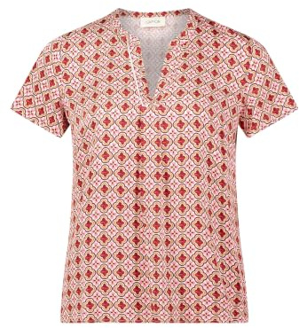 Cartoon Damen Oversize-Bluse mit Muster