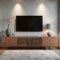 Modern TV Cabinet for 75-Inch TV – TV Stand with Large Storage, Media Console for Living Room & Bedroom, 180cm, Walnut (180cm)