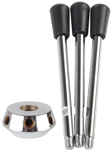 Drill Press Handle 3Pcs Replacement M 12 Drill Press Handle with 1Pc Base Sturdy Long Lasting Parts Accessories