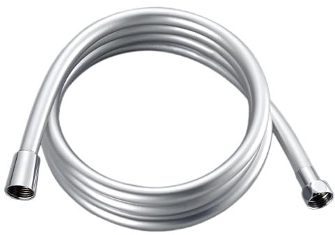Tuyau de douche universel, 1,5 m, flexible, pour pommeau de douche, argenté, pour douches quotidiennes et nouvelles installations de salle de bain