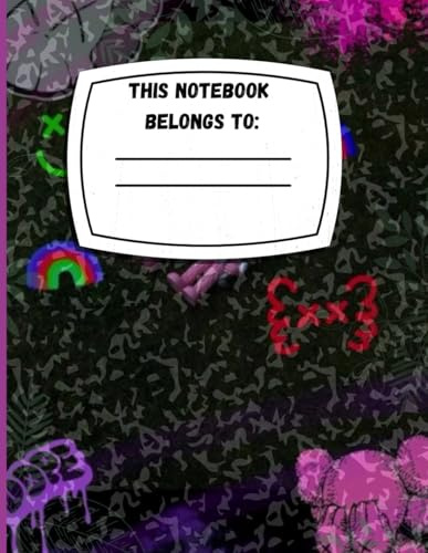 Composition notebook for students
