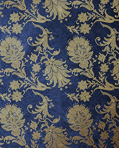 Blue Floral Velvet Composition Notebook - Large Ruled Notebook - 8x10 Lined Notebook (Softcover Journal / Notebook / Diary) (8x10 Lined Softcover Notebook, Band 132)