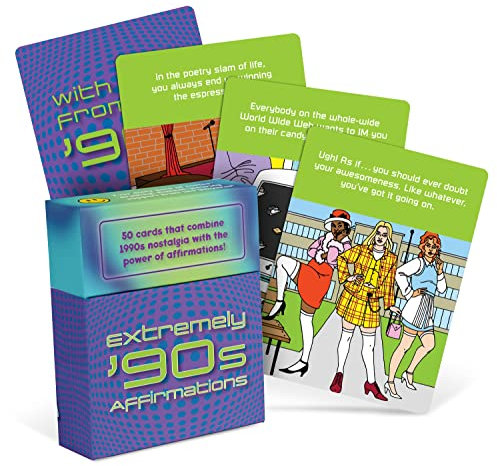 Knock Knock Extremely 90s Affirmations Card Deck
