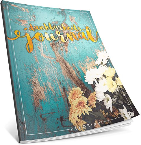 Dékokind® Dankbarkeits-Journal: Ca. A4-Format • Für 365 Tage, Vintage Softcover • Ein Tagebuch für mehr Bewusstsein, Achtsamkeit & Glück im Leben • ArtNr. 49 Vintage Flowers • Ideal als Geschenk