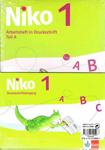 Niko 1: Arbeitshefte Teil A+B + Druckschriftlehrgang Klasse 1 (Niko Sprachbuch. Ausgabe ab 2014)