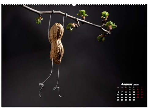Erdnussmännchen Geschichten. (hochwertiger Premium Wandkalender 2025 DIN A2 quer), Kunstdruck in Hochglanz