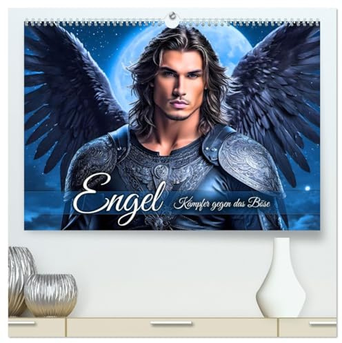 Engel - Kämpfer gegen das Böse (hochwertiger Premium Wandkalender 2026 DIN A2 quer), Kunstdruck in Hochglanz: Atemberaubende Bilder himmlischer ... Krieg gegen dunkle Mächte (CALVENDO Kunst)