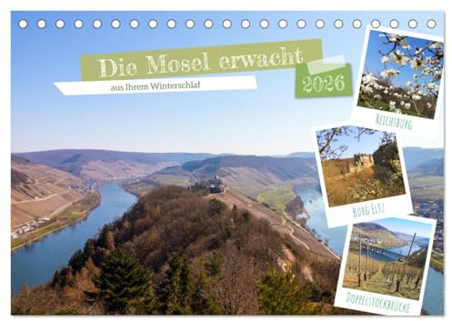 Die Mosel erwacht aus Ihrem Winterschlaf (Tischkalender 2026 DIN A5 quer), CALVENDO Monatskalender: Frühling an der wunderschönen Mosel. (CALVENDO Orte)