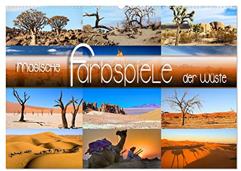 Magische Farbspiele der Wüste (Wandkalender 2026 DIN A2 quer), CALVENDO Monatskalender: Stimmungsvolle Bilder extremer Lebensräume und faszinierender Landschaften (CALVENDO Natur)