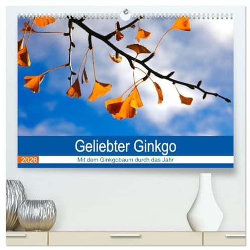 Geliebter Ginkgo (hochwertiger Premium Wandkalender 2026 DIN A2 quer), Kunstdruck in Hochglanz: Zwölf Aufnahmen vom Ginkgobaum (CALVENDO Natur)