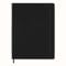 Moleskine Klassisches Notizbuch, Liniertes Notizbuch, Hardcover und Elastischer Verschluss, Größe XL 19 x 25 cm, Farbe Schwarz, 192 Seiten