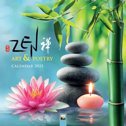Zen Art & Poetry - Zen Kunst und Poesie 2025: Original Flame Tree Publishing-Kalender [Kalender] (Wall-Kalender)