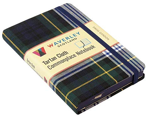 Waverley (M): Dress Gordon Tartan Cloth Commonplace Notebook (Waverley Scotland Tartan Cloth Commonplace Notebooks/Gift/stationery/plaid)