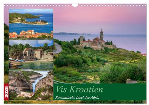 Vis Kroatien - Romantische Insel der Adria (Wandkalender 2025 DIN A3 quer), CALVENDO Monatskalender