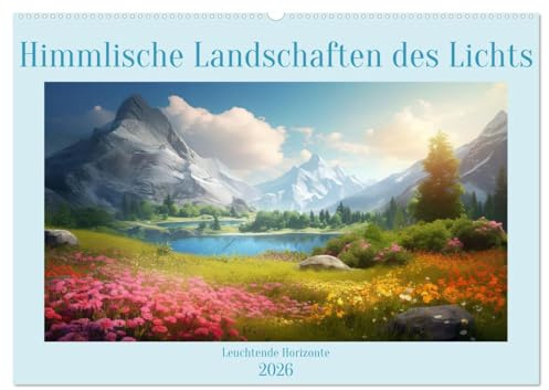 Himmlische Landschaften des Lichts (Wandkalender 2026 DIN A2 quer), CALVENDO Monatskalender: Jeden Monat traumhafte Landschaften der Imagination (CALVENDO Natur)