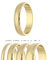 Treuheld® Ring aus 925 Sterling Silber - Gold - Ringgröße 57 - Breite 3mm - Damen & Herren - glänzend - Freundschaftsring Verlobungsring Ehering